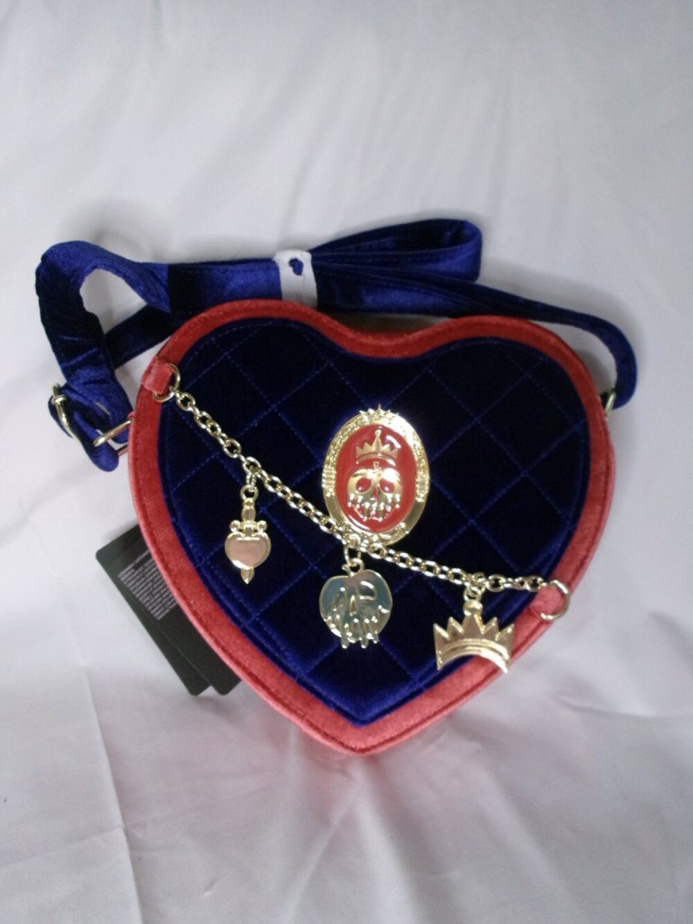 Loungefly Disney Snow White and the Seven Dwarfs Evil Queen Velvet Crossbody